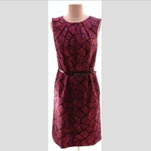 NWOT Anne Klein Women's Belted Print Dress 4